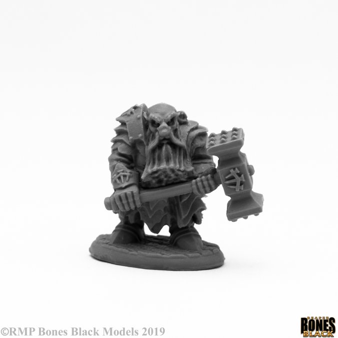 Reaper Bones Black: Dark Dwarf Pounder