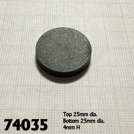 [74035] 1" Round Plastic RPG Base (20)